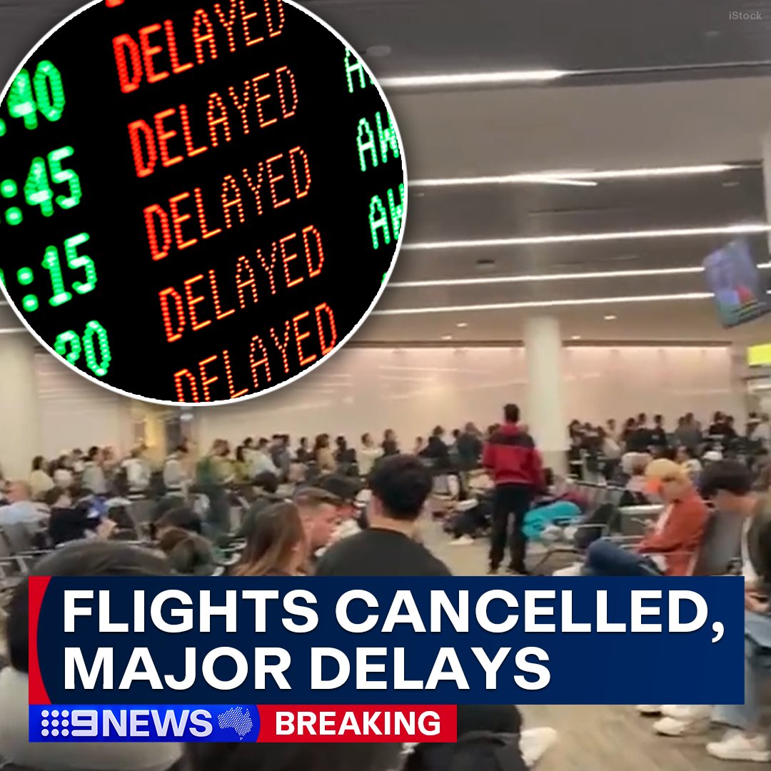 9NewsPerth's tweet photo. #BREAKING: Perth Airport is currently reporting major delays and cancellations on a number of international, domestic and regional flights due to an issue with its fuel supply system to aircrafts.

The airport is urging passengers to contact their airline for updates on their flights.

Nine international and five domestic flights have so far been cancelled, with further cancellations expected.

More to come. #9News
