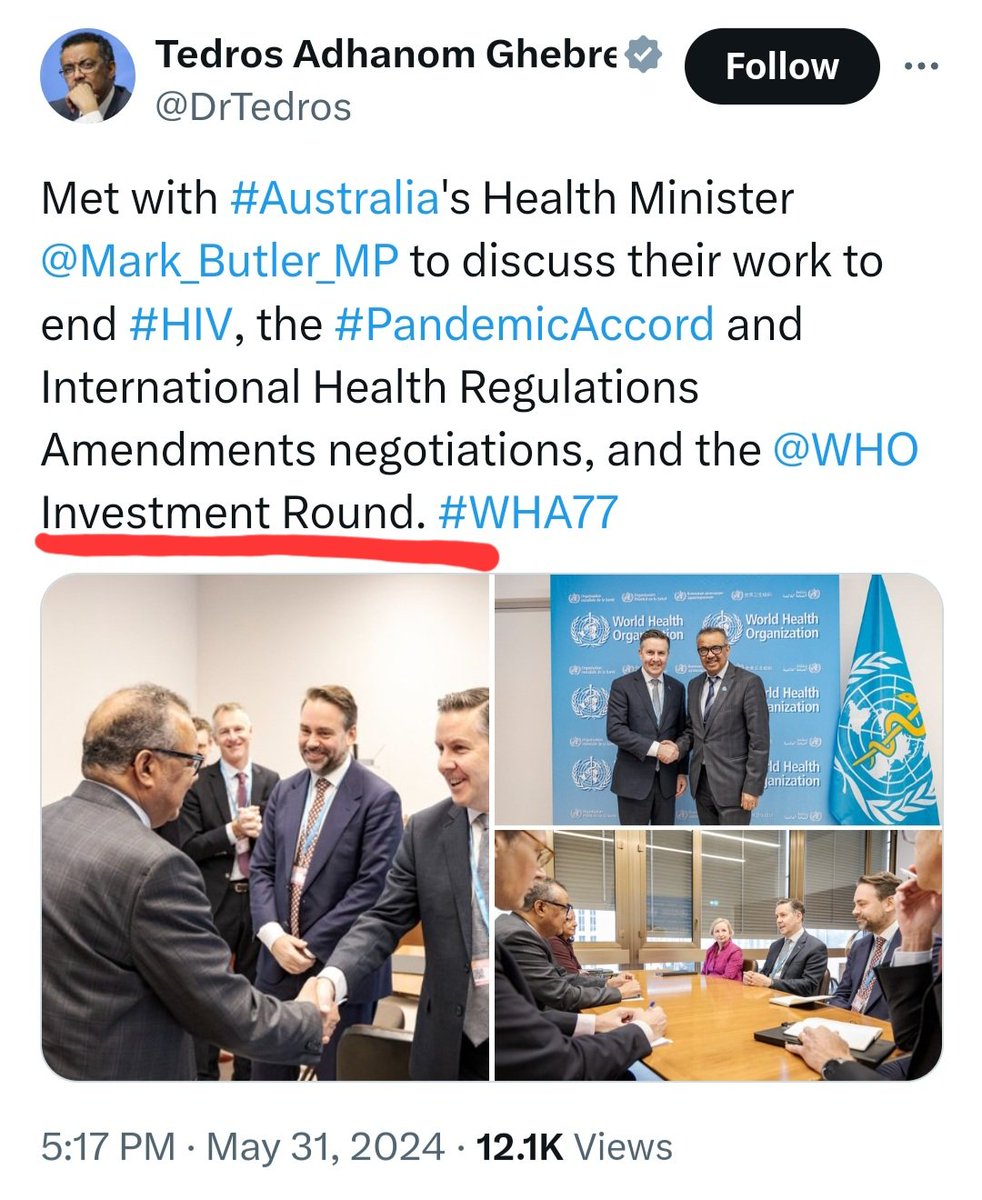 How to PROFIT from your Pain Since when are Health Ministers involved in INVESTMENT ROUNDS? Something is very very wrong here