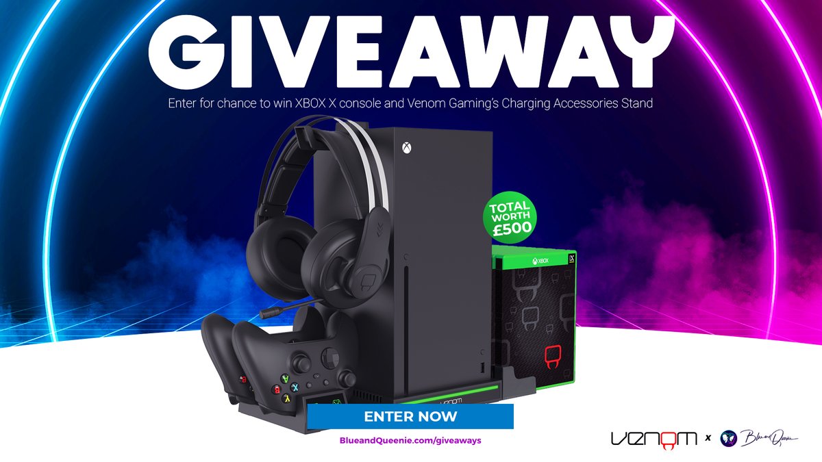 🌟 XBOX X CONSOLE #GIVEAWAY 🌟

This month we're giving away an XBOX X console and Venom's brand new charging accessory stand 😍

🔸Follow <a href="/BlueandQueenie/">Simon Blue (Official 4K Twitch Testing)</a>
🔸Follow <a href="/QueenieandBlue/">Row Queenie 🏳️‍🌈 (Official 4K Twitch Testing)</a>
🔸Follow <a href="/VenomGamingUK/">Venom UK🔜Gamescom</a>
🔹Retweet
🔹Tag a friend
➡️ Enter blueandqueenie.com/giveaways #ad