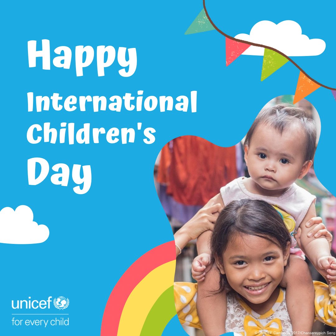 🎉 Happy #InternationalChildrensDay! 🎉 Today, we honor children and their bright futures by investing in their dreams. 🌟 What can you do to make a difference in a child’s life today? 🤔 Let’s work together for a brighter tomorrow #ForEveryChild! 🌍👶💙