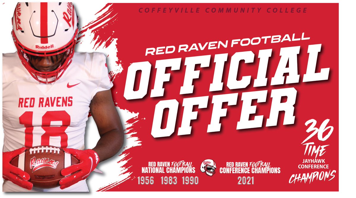 b_cold_'s tweet photo. Very Blessed to say I have received my first offer from Coffeyville Red Ravens #CCC https://t.co/m2fDfW6onr