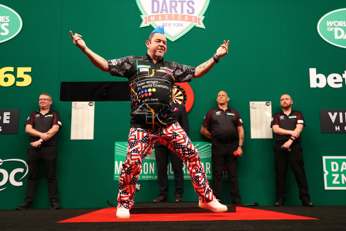 US Darts Masters 🗽🇺🇸 Result 🎯 Peter Wright 6️⃣ - 5️⃣ Alex Spellman Snakebite finds away to see off the Cross-Border Champion in the Garden despite some huge checkouts from Spellman