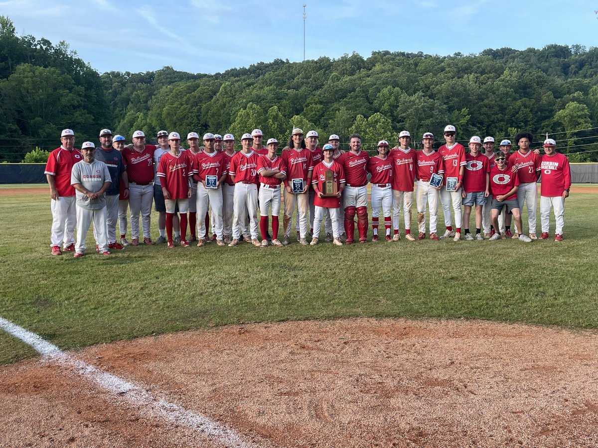 Your 13th Region Baseball Champions!!

<a href="/CorbinHounds/">Redhound Baseball</a> 

Highlights and more tonight on <a href="/WYMT/">WYMT</a> at 11:20!!