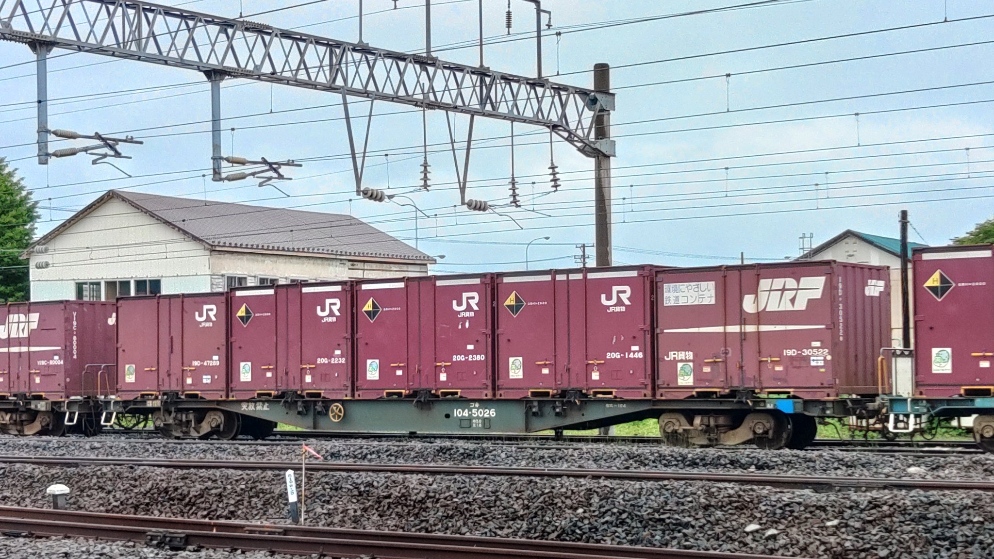 コキ104-1080＋ZG15Aコンテナ-101