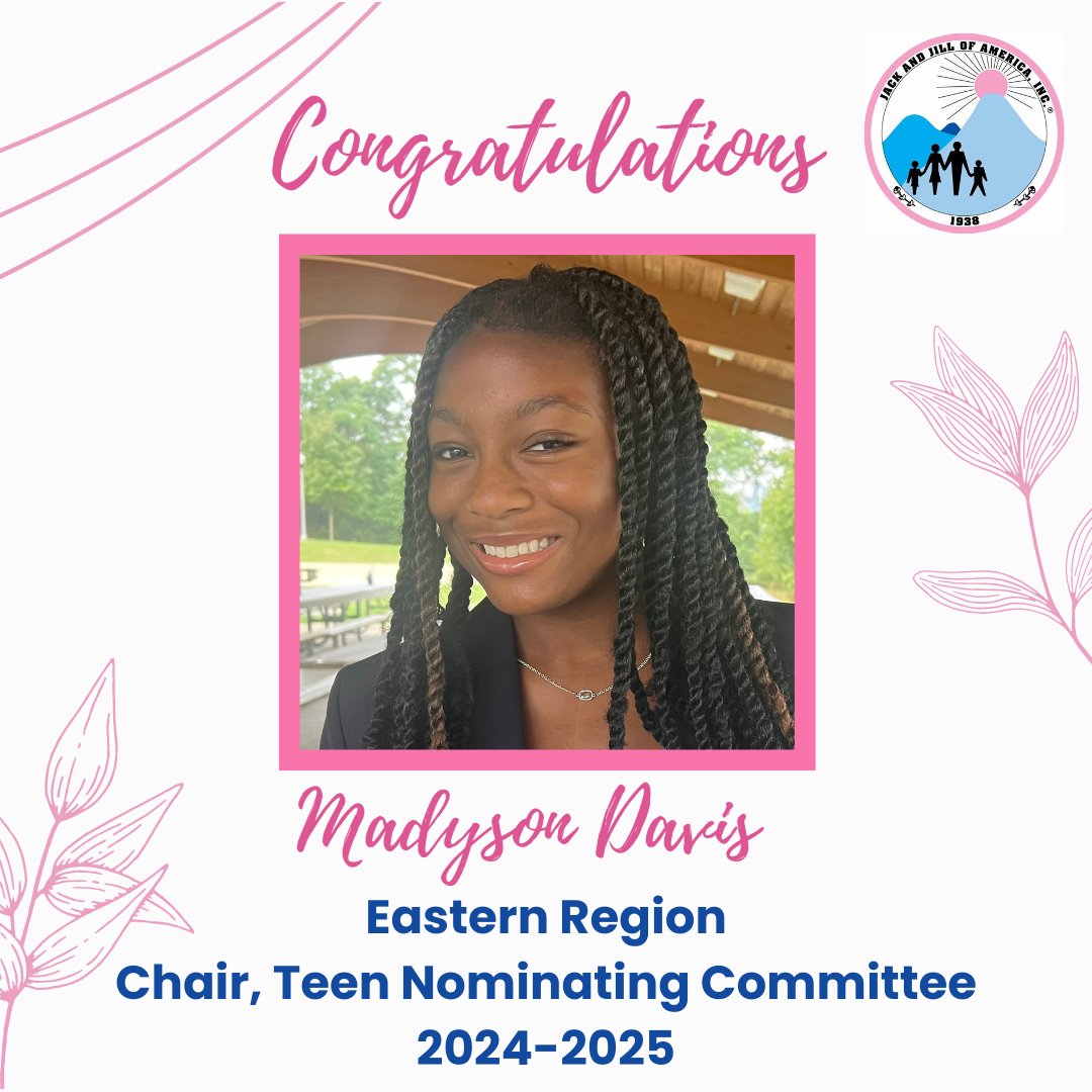 JJWesternMD's tweet photo. Flashback Friday~

Congrats to 2023-2024 Teen Vice President Madyson Davis. Madyson was elected as a member and Chair of the 2024-2025 Eastern Region Teen Nominating Committee at the 74th Annual Eastern Region Teen Conference. 
#jjwmc
#jjeasternregion
#jjerteens
#jackandjillinc https://t.co/c2O9ZhejQ2