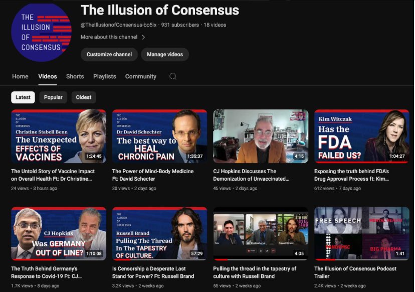 Honored to be part of Season Two of The Illusion of Consensus podcast. I was interviewed by the thoughtful @DrJBhattacharya. We had a great conversation about my experience as FDA consumer rep, marketing, covid, harms in medicine and the importance of real world patient voices.