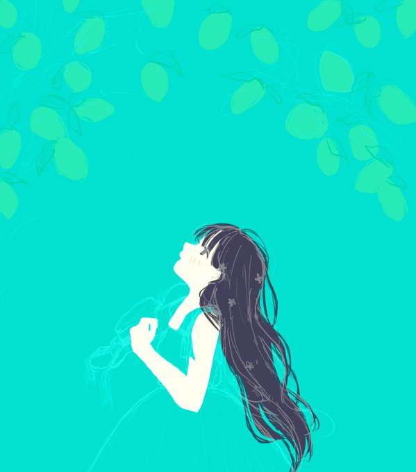 「long hair looking up」 illustration images(Latest)