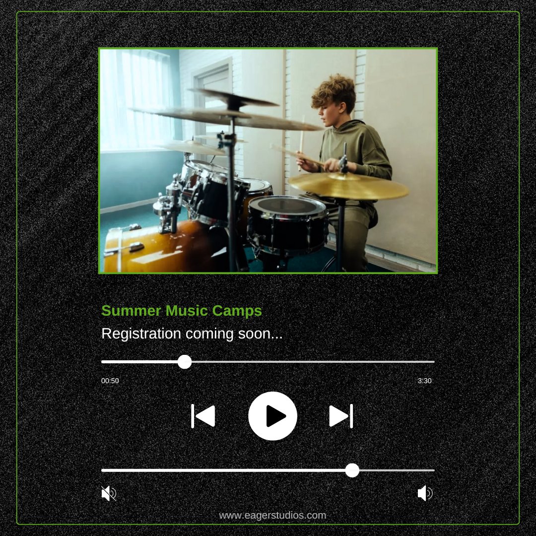 eagerstudios's tweet image. 🎶 School's out, and we're ready to rock! 🎸 Our 2024 Summer Music Camps for kids aged 7-12 are kicking off soon. Keep an eye out for registration details on our website! Don’t let your kiddos miss out on an unforgettable summer of music and fun! #KidsSummerCamp #Visalia #Tulare