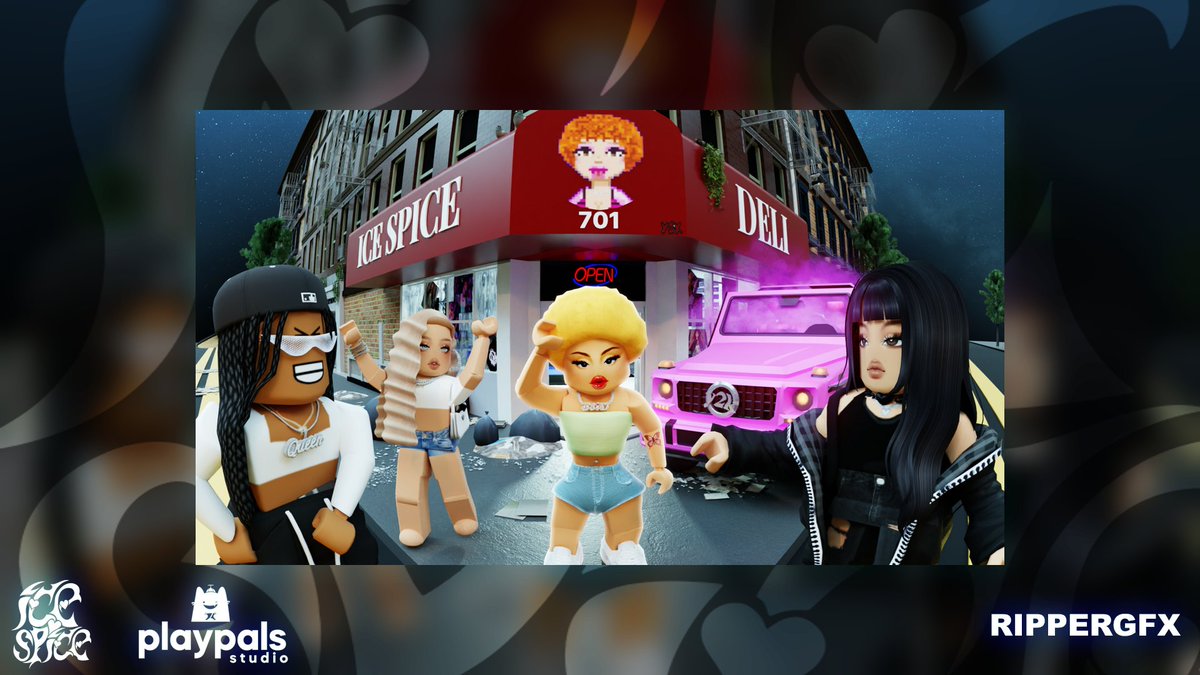 Just wrapped up a commission for Ice Spice (yes really) via <a href="/PlayPalsStudios/">Play Pals Studios</a> for a new Roblox game titled "Munchland"!

Full res: artstation.com/artwork/OGLAq6

Play the game here: roblox.com/games/16460694…

#ROBLOX | #RobloxGFX | #robloxart | #RobloxDev | #IceSpice