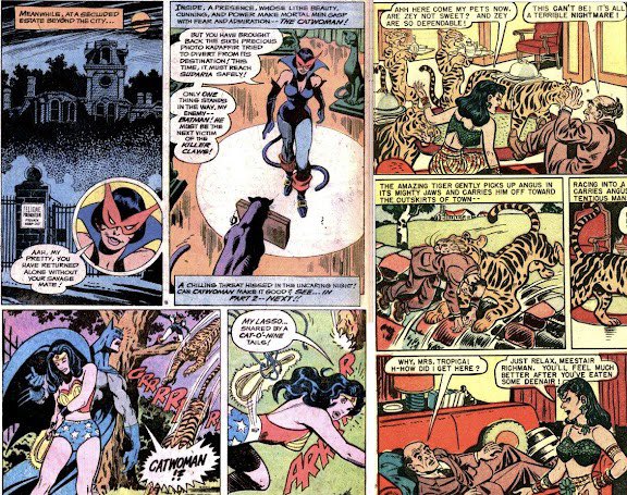 A decade old mystery: Was the #Catwoman in #BraveAndBold 131 a murderess, or an imposter, or of an alternate Earth? And what about #TigraTropica? These two femme fatales faced #WonderWoman. Let’s discuss. earth-one-earth-two.blogspot.com