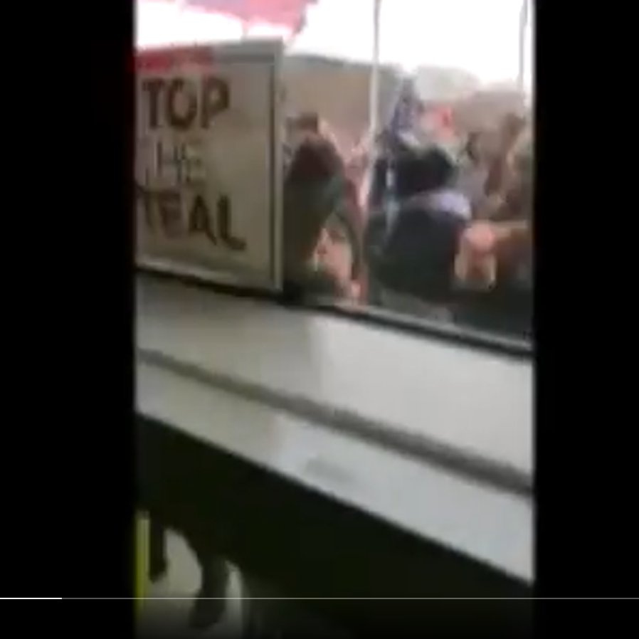 DianthaSol's tweet photo. Update: this woman has been IDed. She banged on the Washington Monument windows while holding a Stop the Steal sign the morning of Jan 6, as Park Police barricaded inside.
#MonumentAttackKaren
#MonumentAttack
https://t.co/UwVBQMbWBa https://t.co/LvulOjTBzP