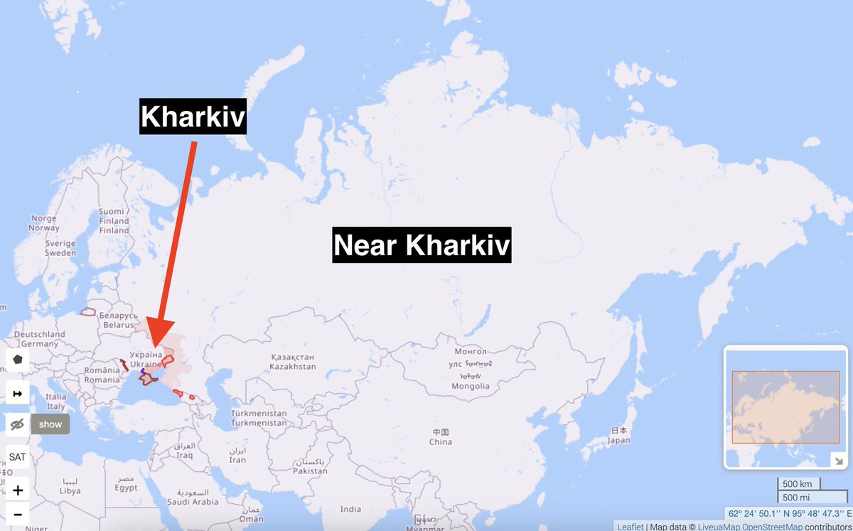 The Biden administration's approves Ukraine to strike positions inside ruzzia exclusively to the “near Kharkiv” area.
