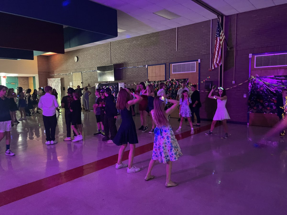 6th Grade  Glow Up! Thank you to all
our  volunteers for making this night so special for our 6th graders .