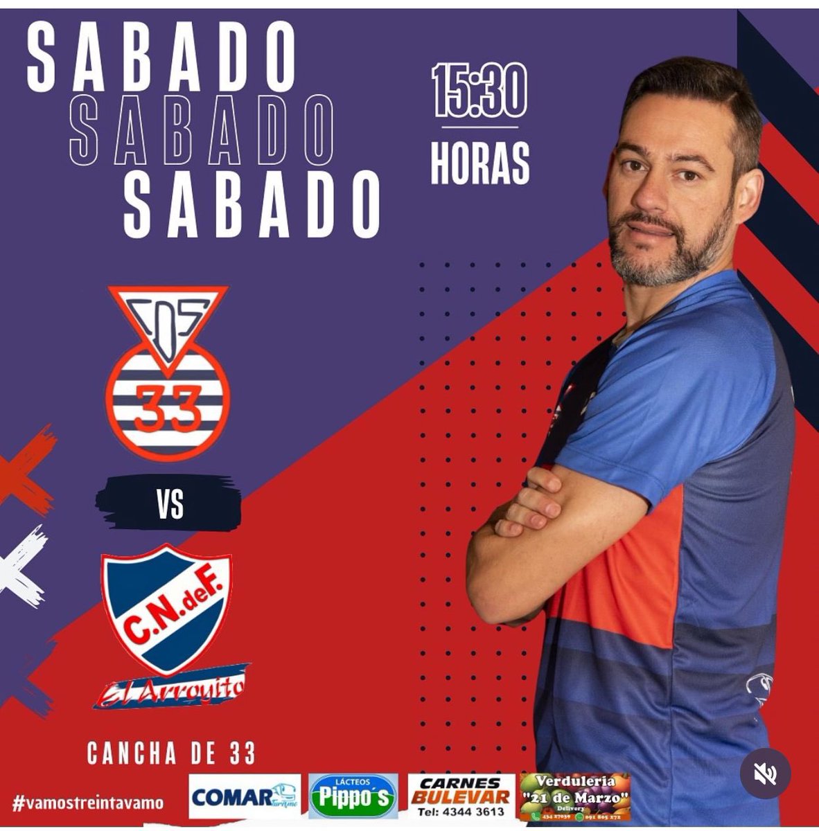SE VA LA SEGUNDA🤟🏻

Sábado 1 de Junio

Fecha 2️⃣

🆚 <a href="/nacionalsanjose/">Nacional San José</a> 

⏰ 15:30 

🏟️ Cancha de 33

¡Todos juntos!

#vamoeltreintavamo