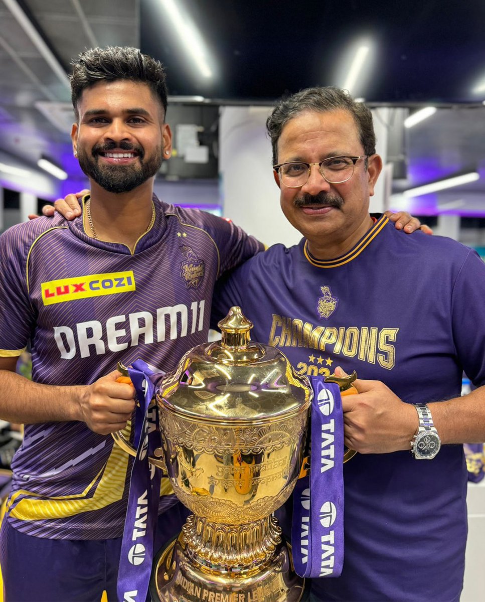 Venky Mysore (@venkymysore) on Twitter photo With the fearless leader of #TeamKKR, who made it happen for us. Thank you! 🤗<a href="/ShreyasIyer15/">Shreyas Iyer</a> <a href="/KKRiders/">KolkataKnightRiders</a> With the fearless leader of #TeamKKR, who made it happen for us. Thank you! 🤗<a href="/ShreyasIyer15/">Shreyas Iyer</a> <a href="/KKRiders/">KolkataKnightRiders</a>
