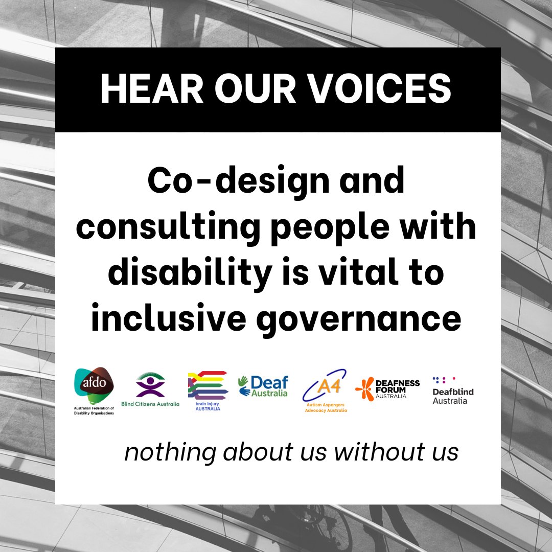 📣 Our campaign for fair funding for Disability Representative Organisations is live! Ministers Rishworth &amp; Shorten have acknowledged the value of co-design. Let's hold them to their commitment. #DisabilityRights #Advocacy #ndisaustralia #auspol #NothingAboutUsWithoutUs