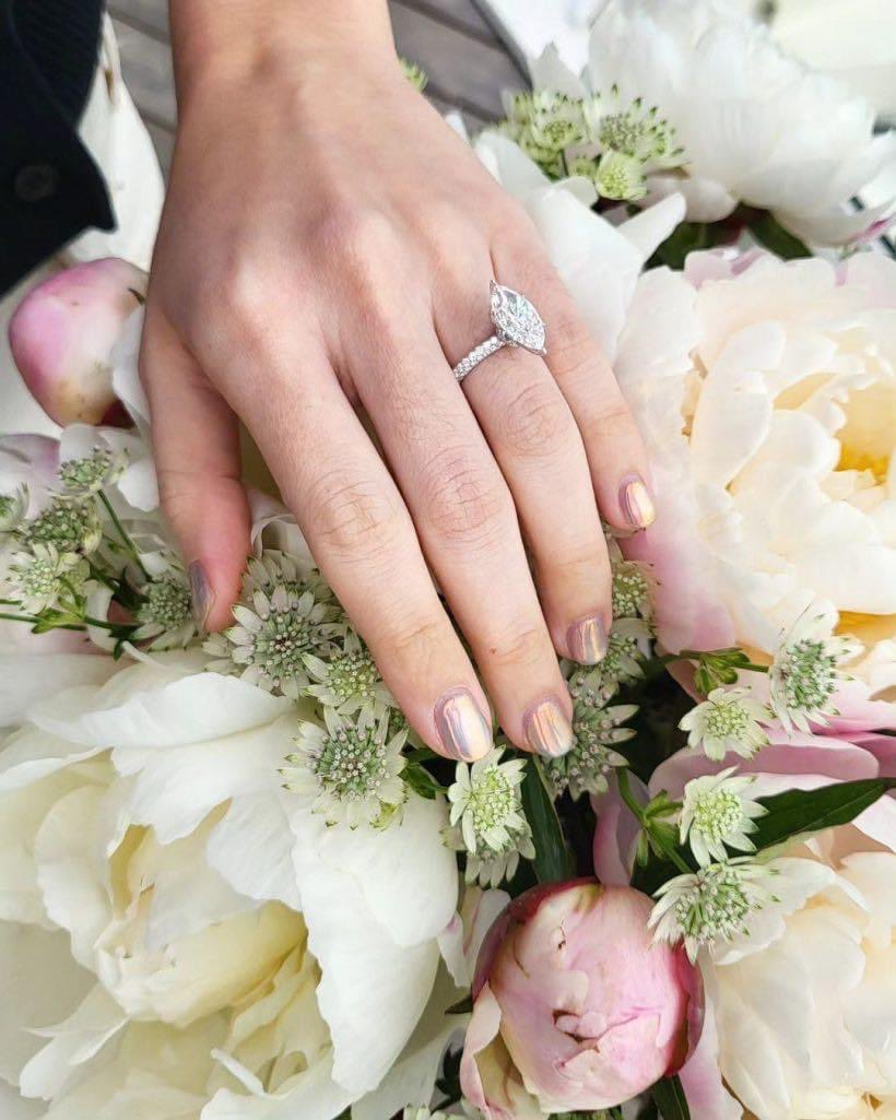 PlobJai's tweet image. แมทถูกขอแต่งวานแล้วค่าาาาา เพชรกระแทกตาฉันมากกกกกกกก ยินดีกับนางด้วยยย ขอให้เป็นปีที่ดีทั้งงาน ทั้งความรักเลย 🫶🏻💍 #แมทภีรนีย์