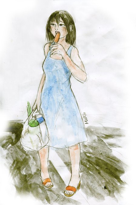 「blue dress full body」 illustration images(Latest)
