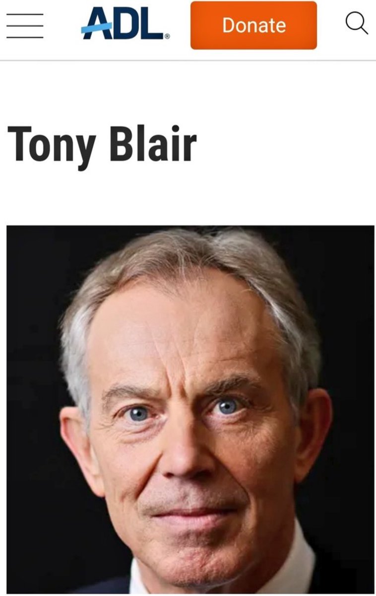 WAR CRIMINAL TONY BLAIR IS A SPECIAL ADVISOR TO THE ADL

ADl is Islamaphobic