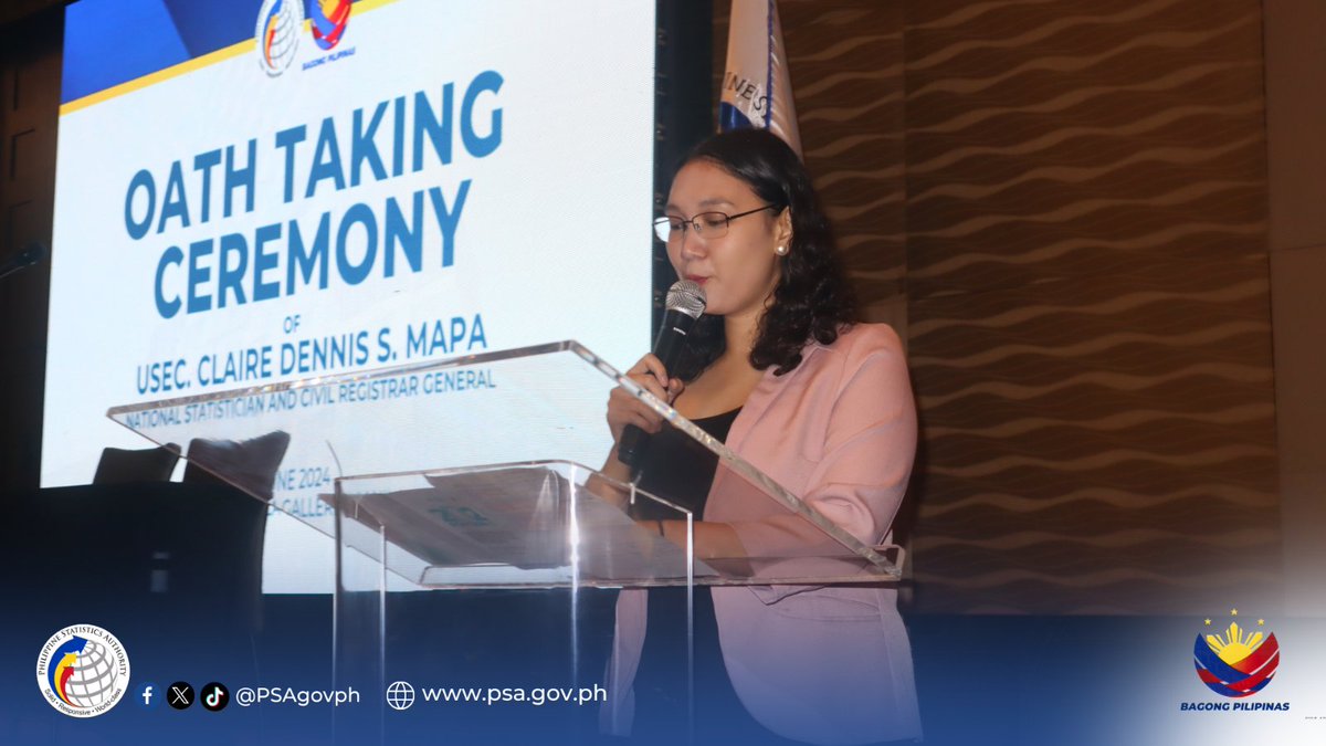 Pursuant to the provisions of existing laws and duly appointed by the President of the Republic of the Philippines, Usec. Mapa will serve for a term of five more years from today. [3/3]