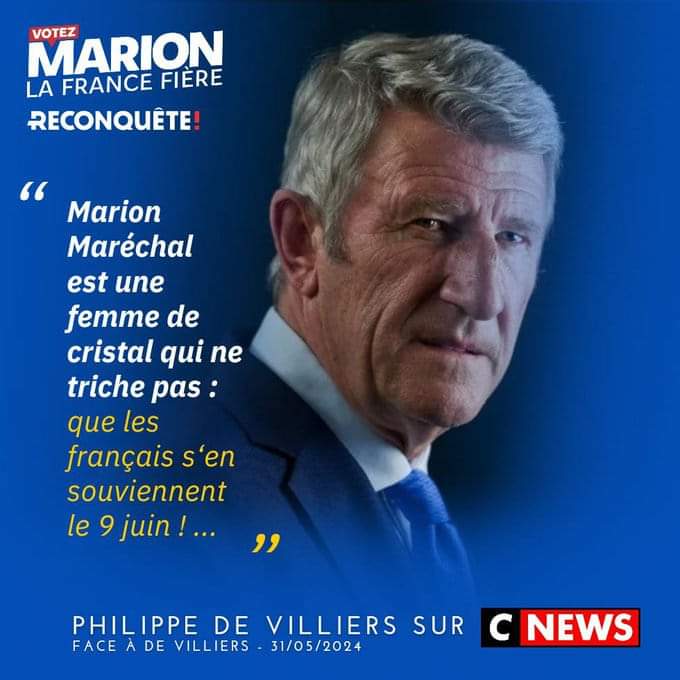 #VotezMarionLaFranceFière 
#VotezReconquête