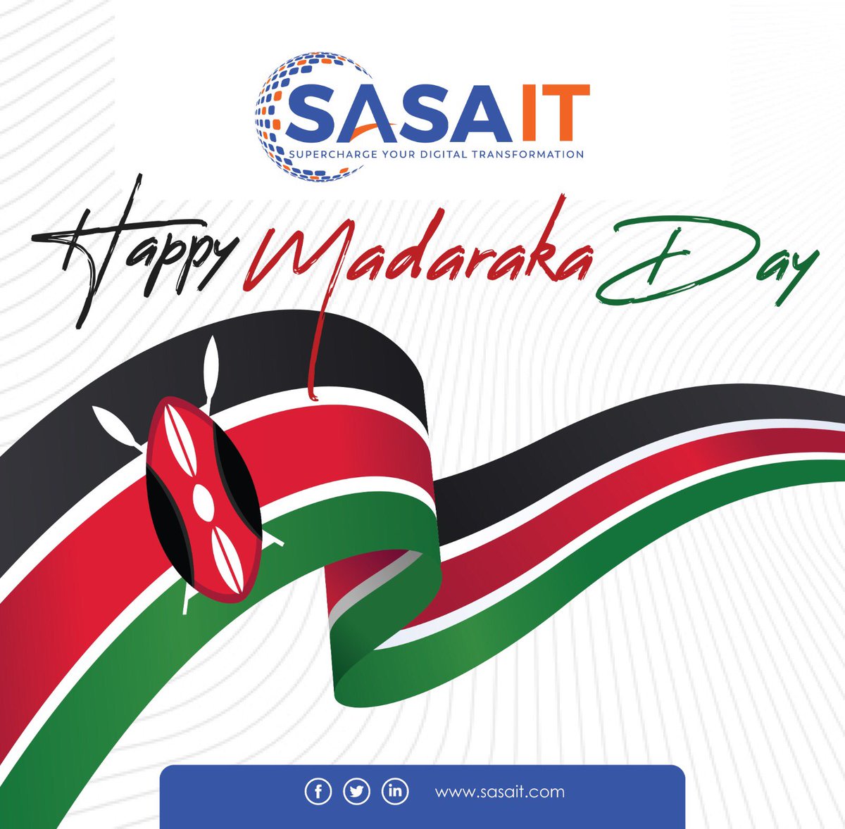 SasaitLimited's tweet photo. SasaIT wished you a Happy Madaraka Day! https://t.co/2wYAIcYhfE