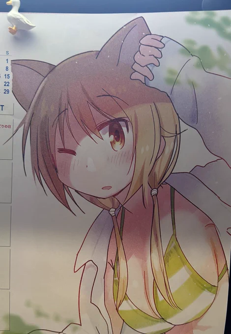 5月のカレンダーはネコミミ唯ちゃんでした! 
