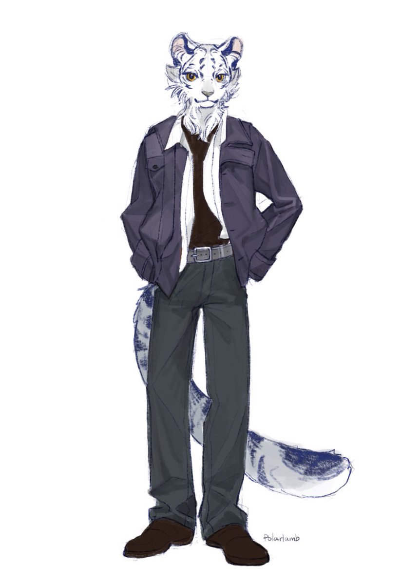 💫Leather Jacket💫
 
🎨：<a href="/LambPolar/">polar_lamb</a> 

#furry #furrydrawing #furryoc