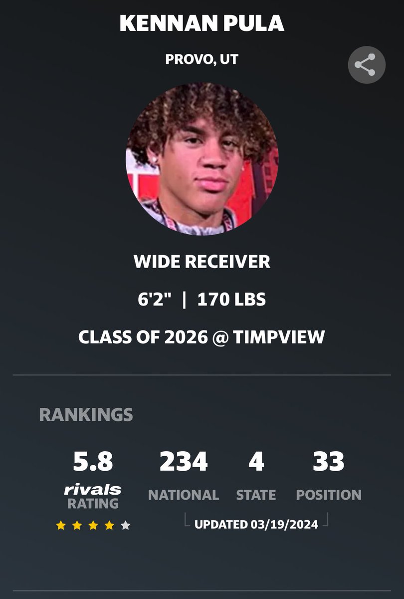 4 star on @Rivals #blessed