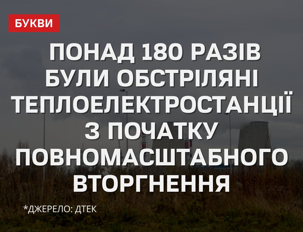 Під ранок 1 червня вже в шосте за 2,5 місяці російська армія б’є по українських ТЕС, повідомляє ДТЕК. Також в ДТЕК зазначили, що від початку повномасштабного вторгнення теплоелектростанції ДТЕК були обстріляні понад 180 разів. Від обстрілів, завданих армією РФ, троє працівників