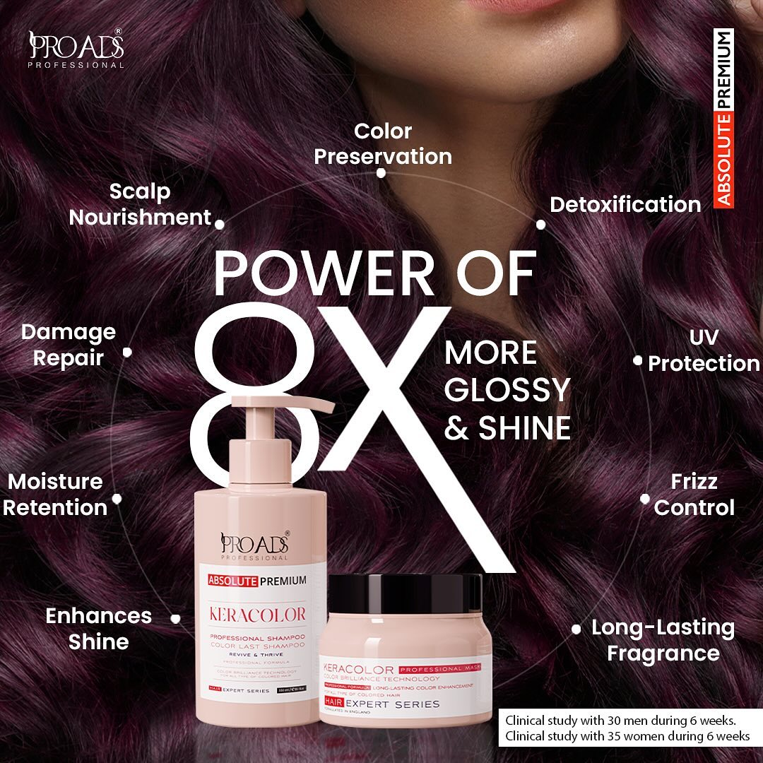 Proads_india's tweet image. Experience lustrous hair with PROADS Professional Kera Color Shampoo and Mask, infused with 8x more gloss and shine. Transform your hair from dull to dazzling and turn heads with vibrant, revitalized locks. Elevate your hair care routine with PROADS Professional.
#proads