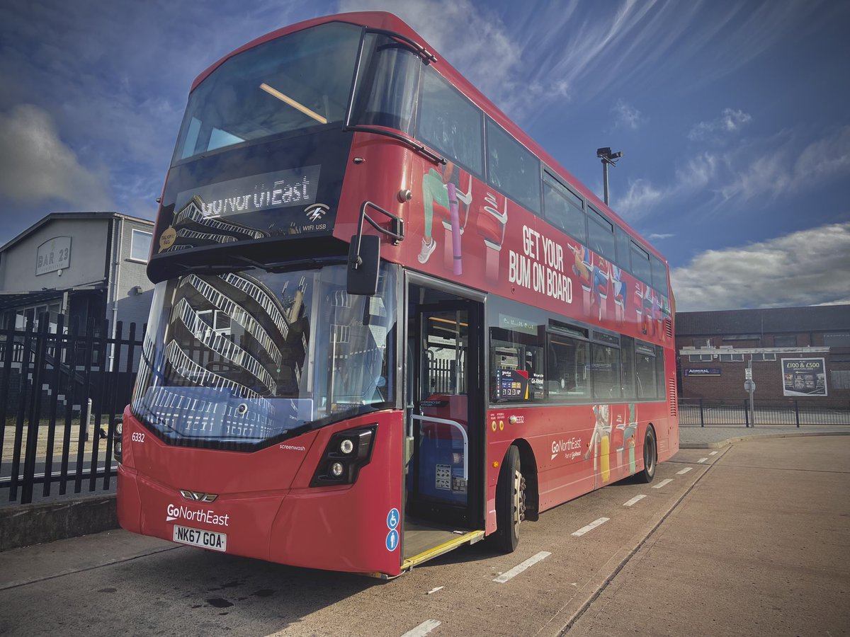 thatNEbusdriver's tweet image. Get ya #bumonboard 

Today, for my first half, I have 6332, one of the branded buses for the latest campaign! 

#busdriver #wrightbus #northeast