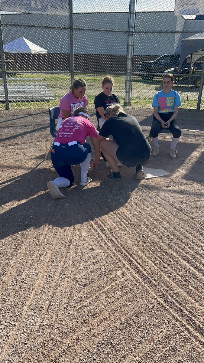 wlwsoftball's tweet photo. Tonight was potentially our last practice so our seniors had their cleats removed by their teammates and were escorted off the field. Districts tomorrow. Go Warriors! 💙🥎🩶🥎 F.E.P.W.E. #wlwsoftball #warriorssoftball #wlwathletics #wlwseniors https://t.co/8jjASFWe3K