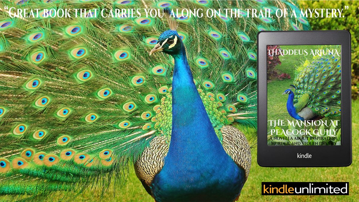 #RT @ThaddeusArjuna

 THE MANSION AT PEACOCK GULLY
 
“Mystery extraordinaire – get lost in it.”
 
amazon.com/Mansion-Peacoc…

 # TrueCrimeCommunity
# Foodie
# CrimeFiction
