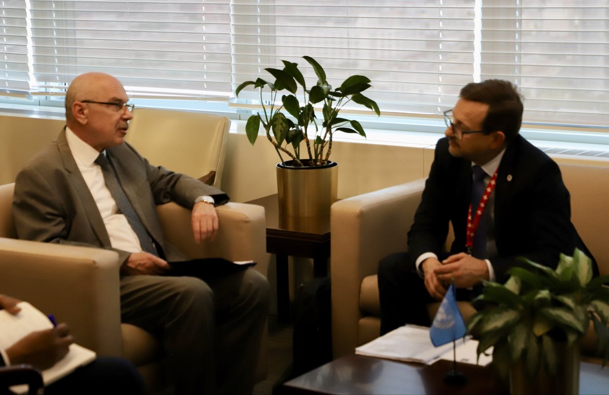 USG @un_oct Voronkov and @thegcsp Director, Ambassador @thgreminger exchanged views on #CounterTerrorism and the Summit of the Future as an opportunity to reinvigorate #Multilateralism

#UNiteCounterTerrorism