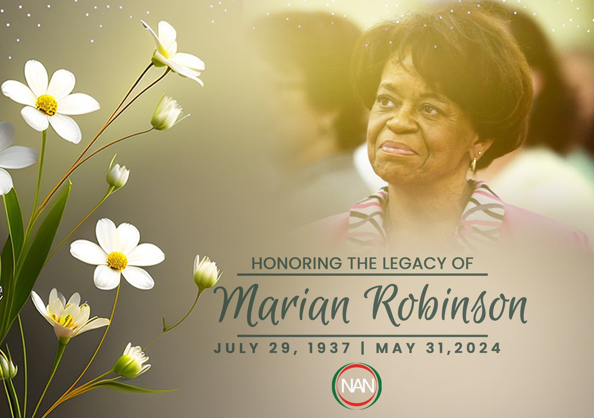 Our hearts go out to the Robinson/Obama family as we all mourn the loss of Marian Robinson. Mother Robinson was a remarkable woman who embodied strength, grace, and resilience. She was a true warrior, a source of inspiration for us all. 

We are grateful for her presence in the