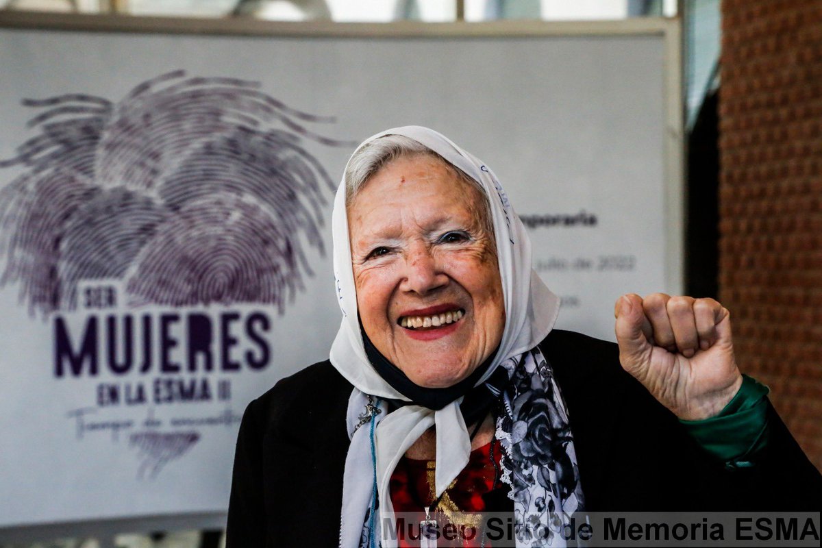 #CIDH lamenta el fallecimiento de Nora Cortiñas, cofundadora de Madres de Plaza de Mayo-Línea Fundadora. Nora dedicó su vida a la búsqueda de su hijo Gustavo, desaparecido desde 1977, durante la dictadura en #Argentina. Su lucha por la memoria, verdad y justicia la convirtió en