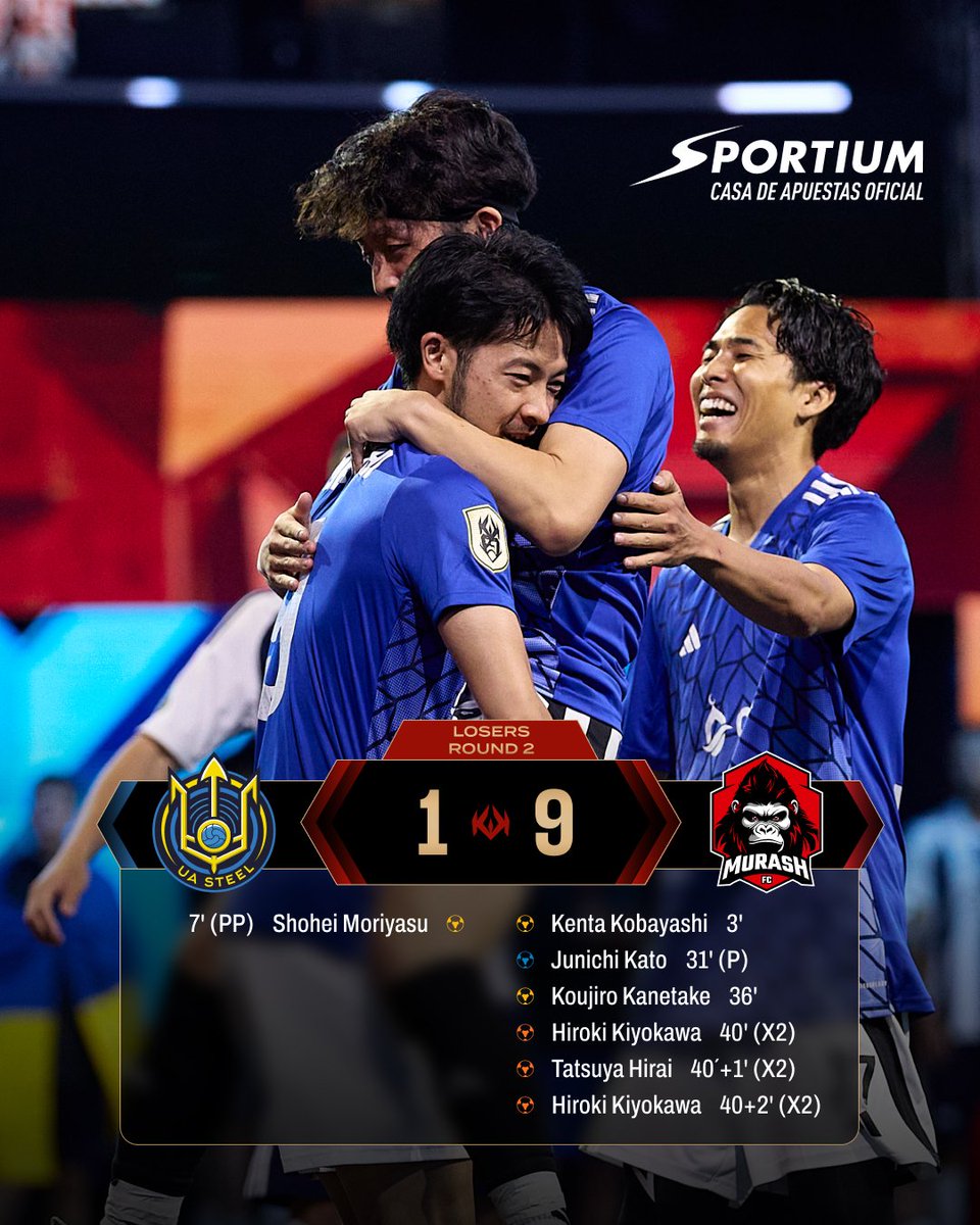 KingsLeague's tweet photo. 🦍 Murash FC elimina a UA Steel de forma contundente y estarán en el Last Chance.

#KingsWorldCup https://t.co/pbd7k0ZNJW