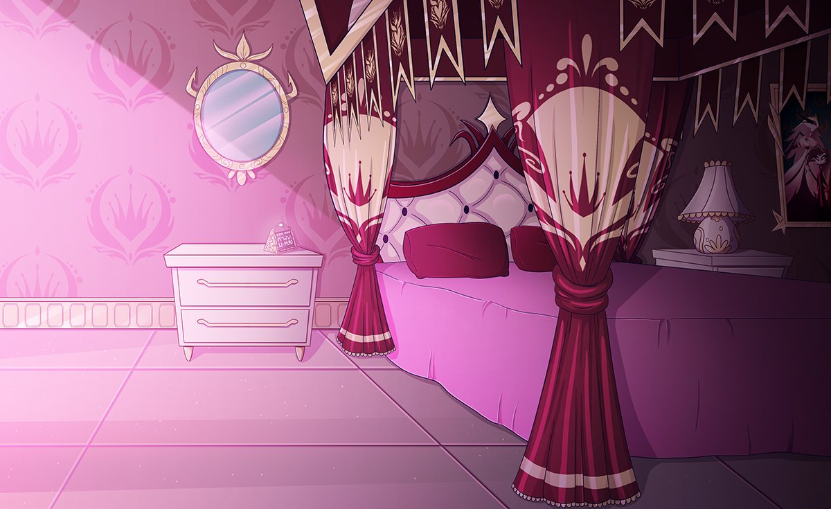 Here's some BG's from today's episode of Helluva that worked on 💖 
I got to design the alarm clock in the opening sequence and it was so much fun! 
 #helluvaboss