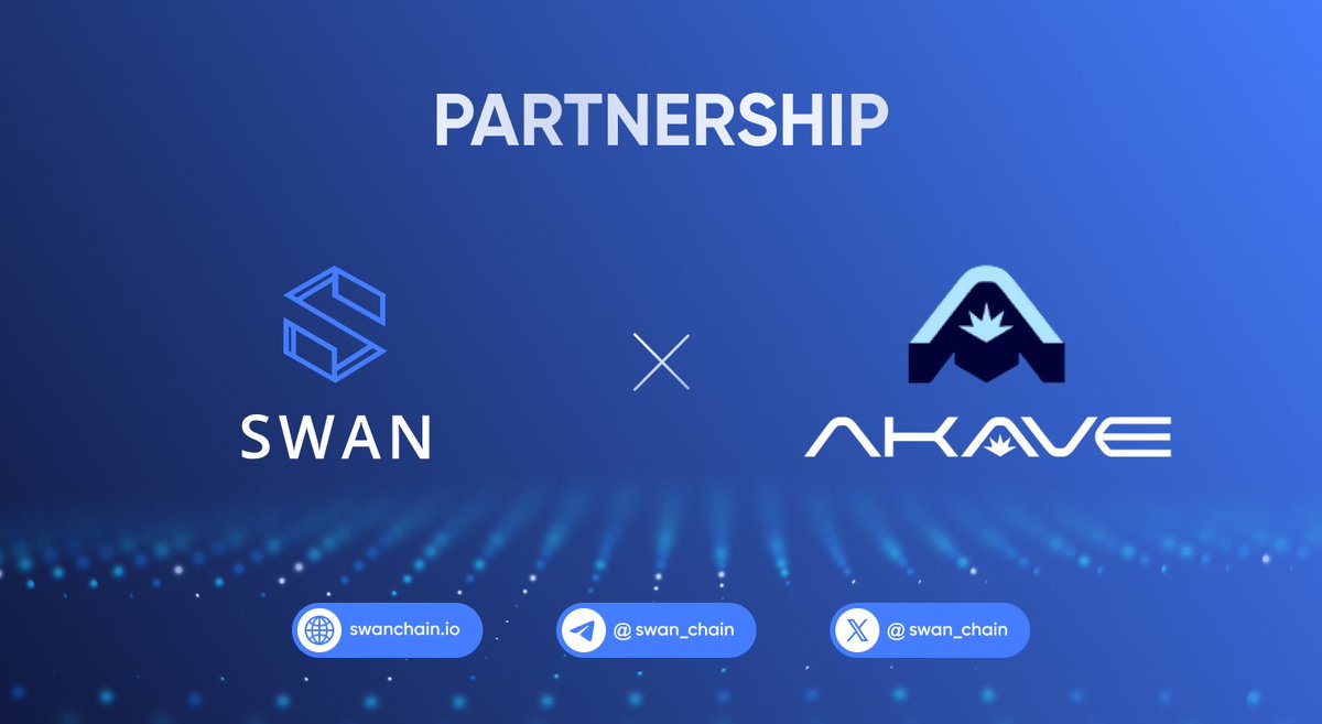 @swan_chain  is thrilled to announce our partnership with Akave (@stefaanweb3)! 📢

Akave is revolutionizing data management with a cutting-edge #Layer2 solution built on @Filecoin. Combining secure encryption & seamless integration, Akave empowers users to own & control their