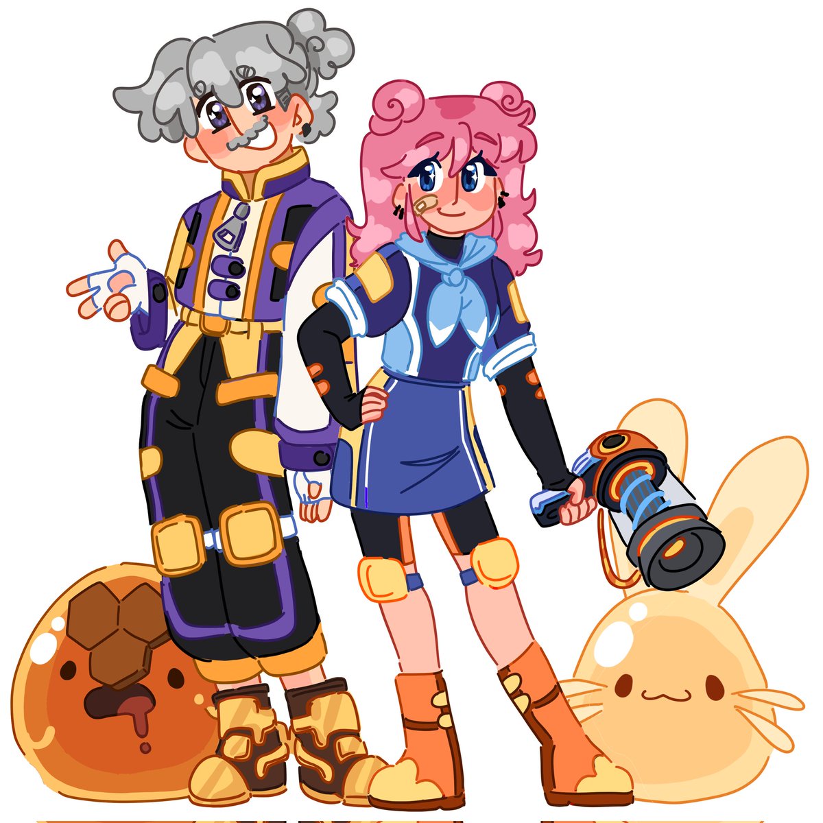 I think their dup has so much potential i really love them so i made them in slime rancher. Might make joel and some others if this gets likes 👀  [#mogswamp #ldshadowlady #minecraftsos #minecraftSOSfanart @LDShadowLady @Mogswamp ]