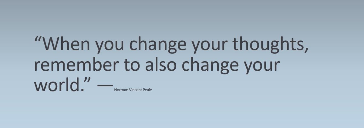 “When you change your thoughts, remember to also change your world.” —Norman Vincent Peale
#motivationalquote #possitive