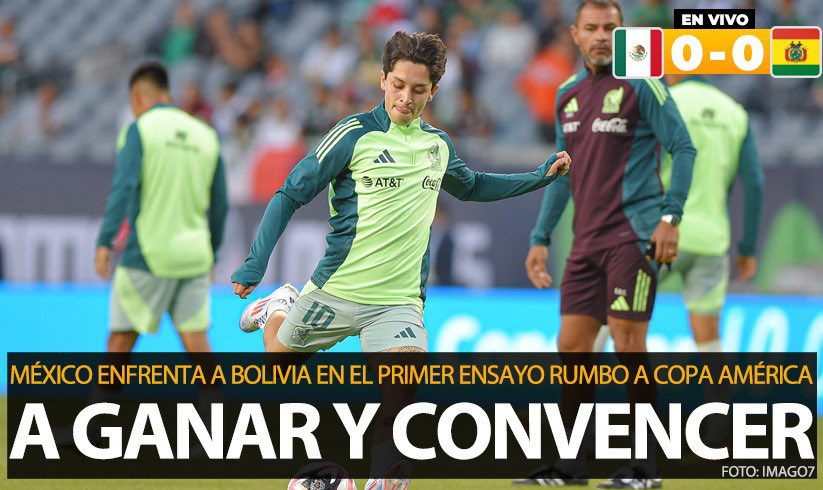 #seleccionmexicana| ¡Llegó el medio tiempo! Nadie logró llevarse la ventaja al vestidor 🙁⚽

🇲🇽 México 0-0 Bolivia 🇧🇴

EN VIVO| bit.ly/3VoeU68