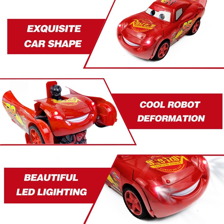 ToymakerI's tweet image. Check out this amazing Lightning McQueen transforming robot car! 🚗🤖 With stunning LED lights and remote control, it's perfect for any car fan.
#LightningMcQueen #TransformingCar #RemoteControlFun #ToyMagic #KidsToys #ToyTransformation #CarToRobot #TikTokToys