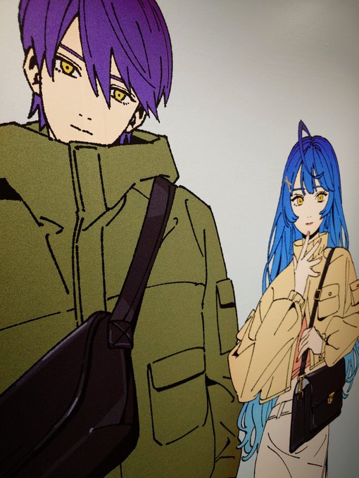 「blue hair very long hair」 illustration images(Latest)