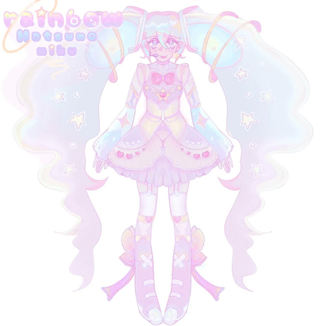 Its because its a redraw of a redraw of a redraw , the colors changes everytime! #hatsunemiku #pastelcolors #FYP #art #draw