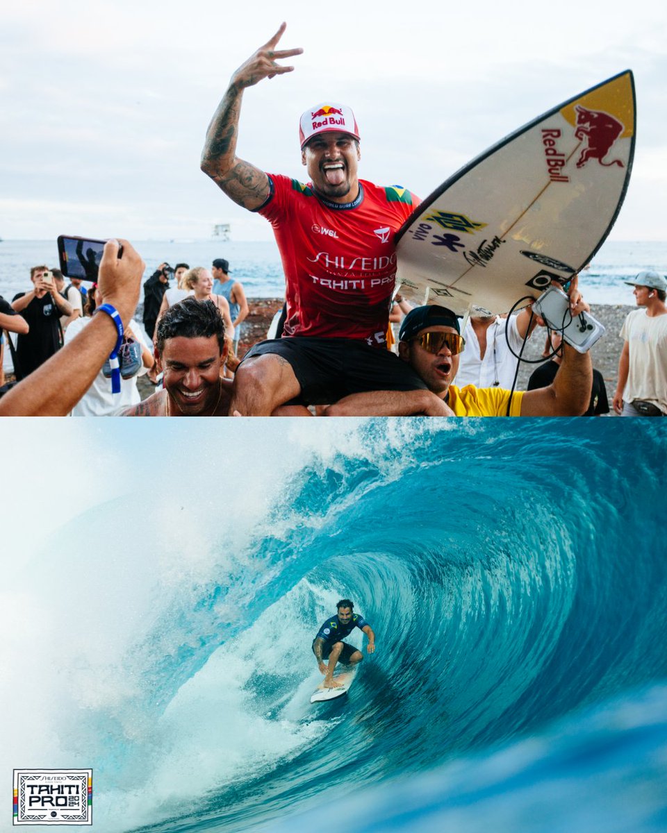 wsl's tweet photo. Dream waves, nightmare demolitions, career bests, legendary head-to-heads, blood feud rematches, and some of the most densely entertaining heats in recent memory, held in the most pumping conditions the event has seen in years.
@SHISEIDO_USA #TahitiPro pres. by #Outerknown https://t.co/tKCoO6ba7I