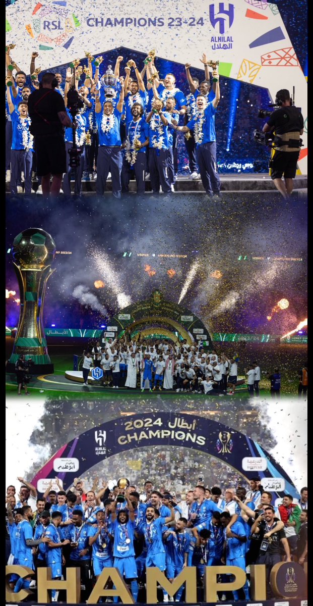 هكذا هو #الهلال ابن النور، ونسل الضوء الساطع.. 
اسمه مضيء، ولاعبوه نجوم، والذهب في خزائنه له بريق.. 

يرفع الكاس.. ويرفع الراس
#الهلال باختصار: حب وانتماء و عشق ابدي 💙

#كأس_خادم_الحرمين_الشريفين
#الهلال_النصر_نهائي_كأس_الملك
#الهلال_النصر #صناع_التاريخ