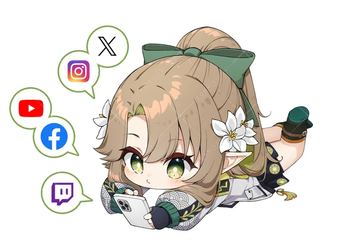 Commissioned by @/lilkiwwieThanks for commissioning me!! It's been a pleasure!! ^^#VGenComm #Chibi 