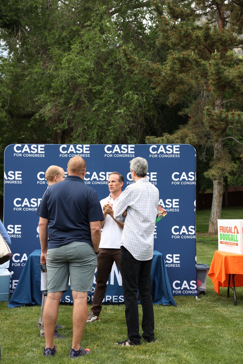 caselawrence's tweet photo. I enjoyed Politics in the Park with voters in Springville. My team and I are working to connect with you anytime and anywhere! #CaseForCongress https://t.co/5oqj9LKz00
